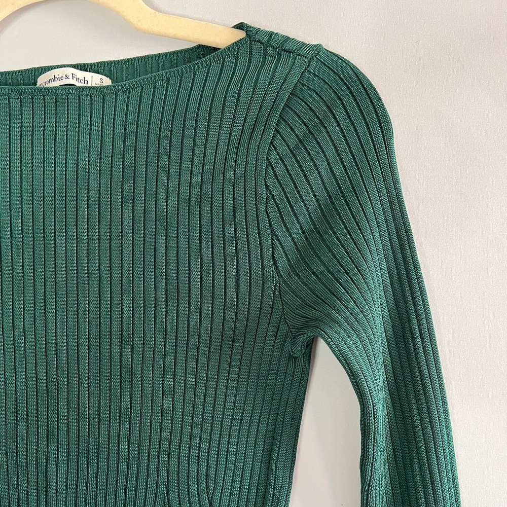 Glossy Slash Sweater Top Abercrombie & Fitch